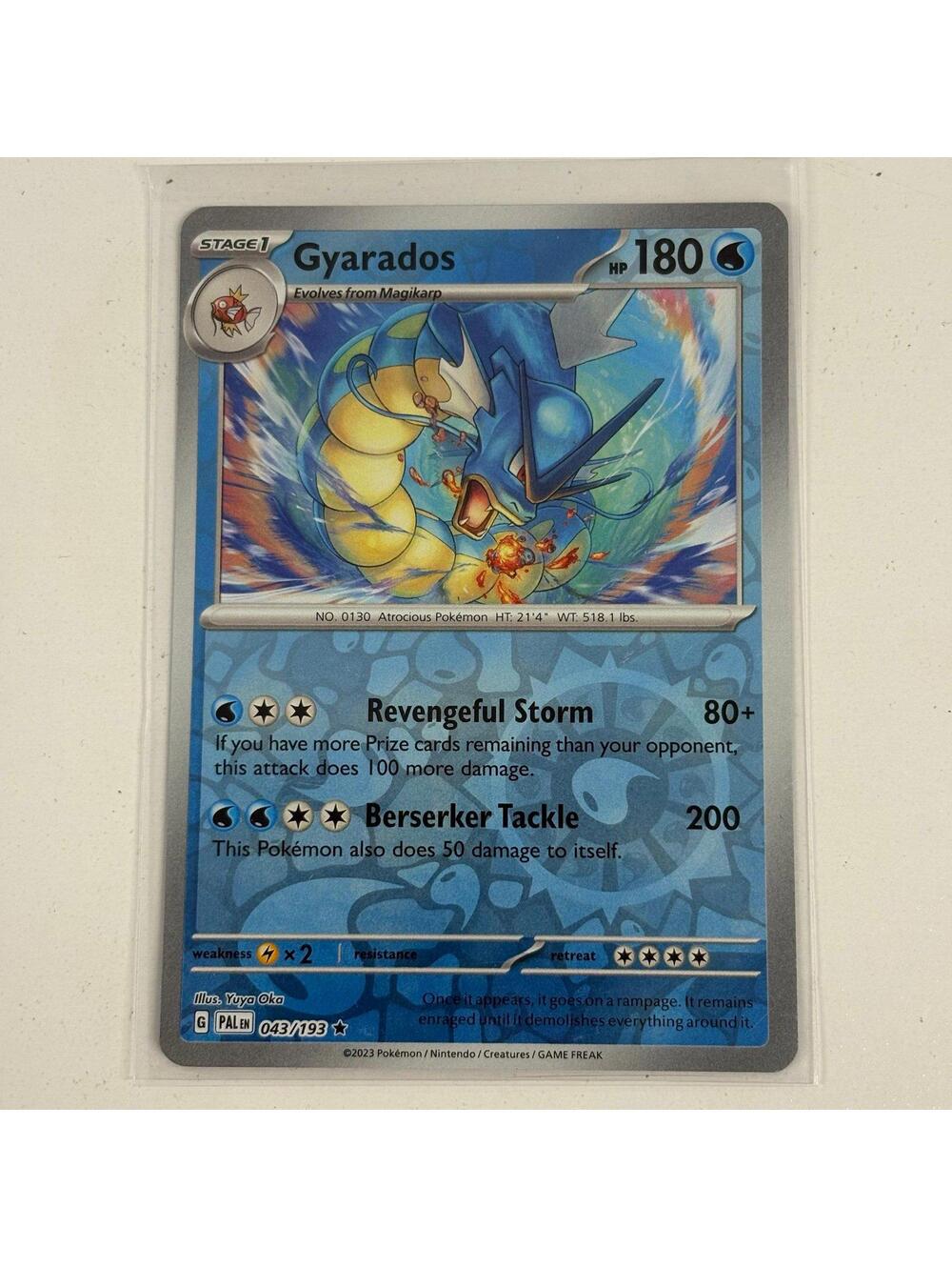 Pokemon Gyarados 043/193 Black Star Card